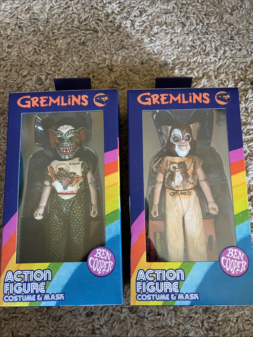 Neca Ben Cooper Gremlins Kids Costume Action Figure Mask - Gizmo and Stripe